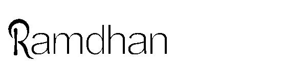 Ramdhan字体
