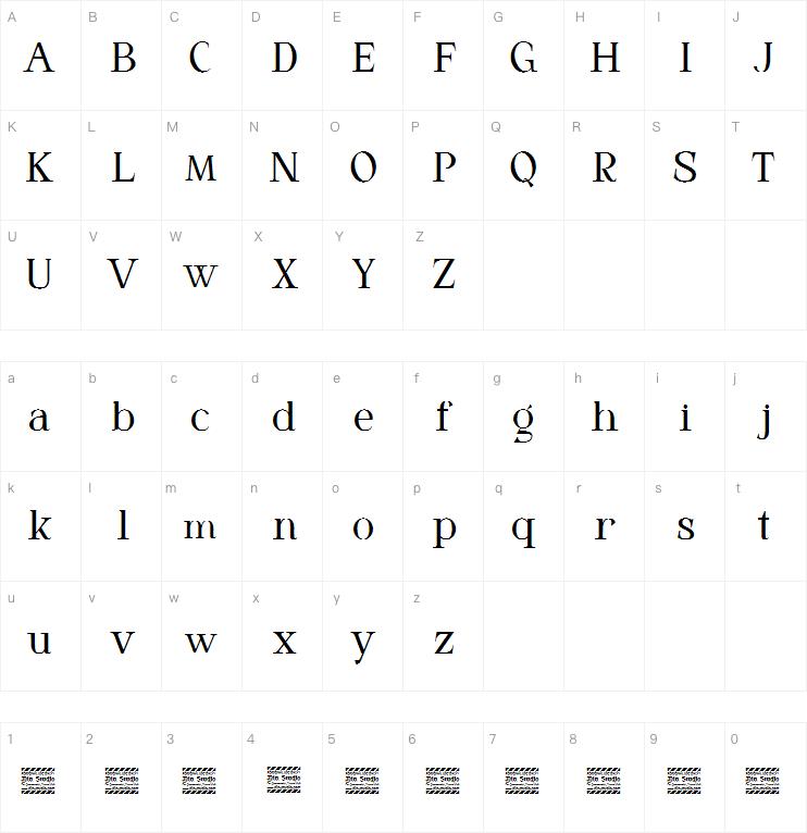 modern brush style serif person