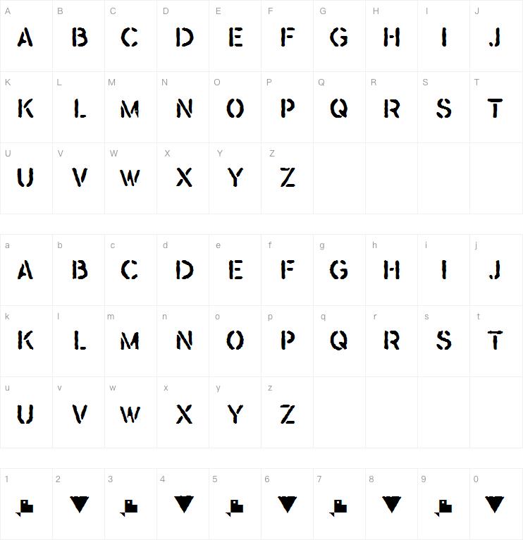 warover worn stencil