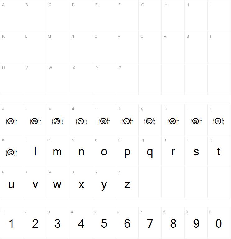 AL Place Settings字体