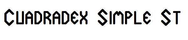 Cuadradex Simple St字体