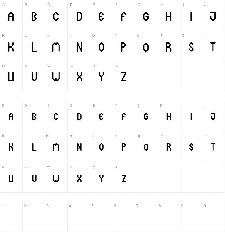 Cuadradex Simple St字体