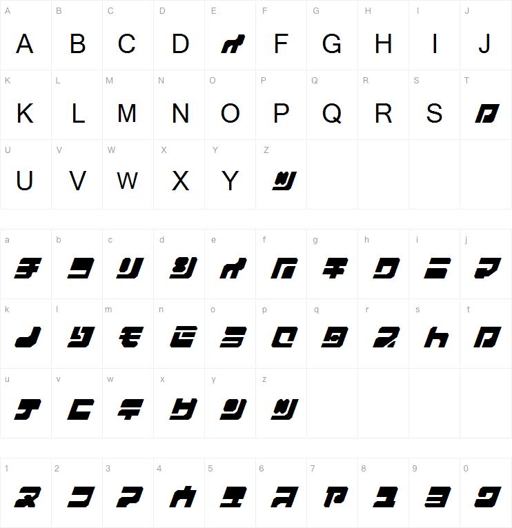 Mecha Plate字体