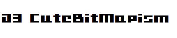 D3 CuteBitMapism字体