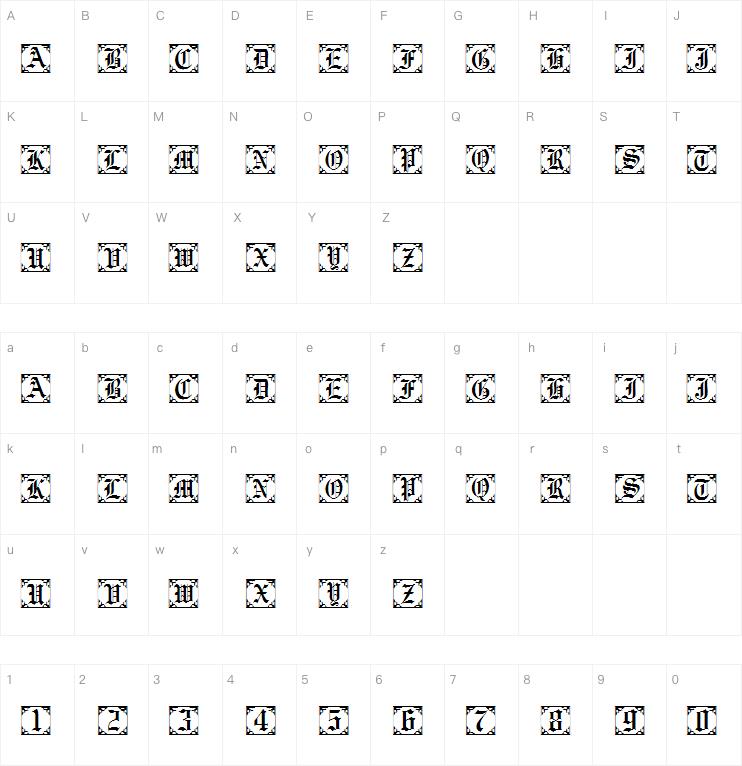 101! Antique Alpha II字体