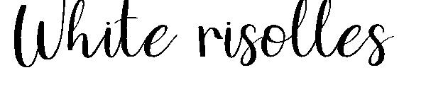 White risolles字体