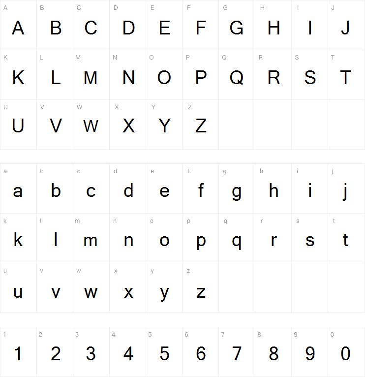 JapaneseLetter字体