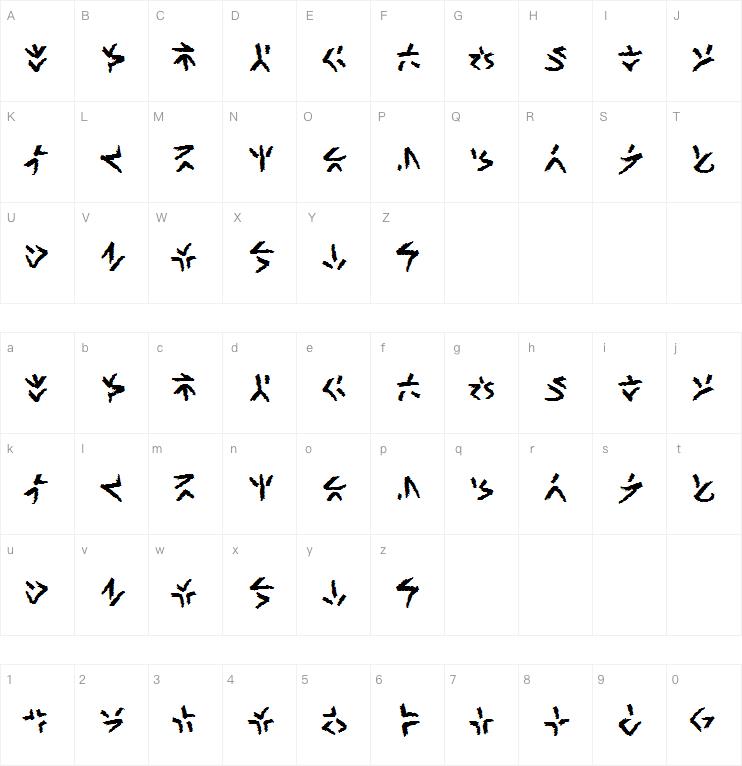 Xeno Tribal BB字体