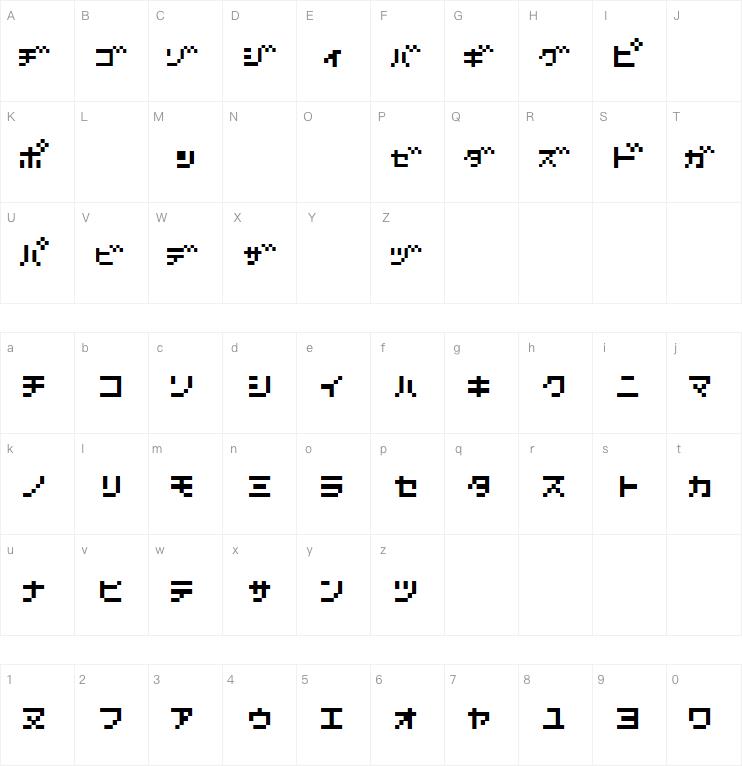 D3 Littlebitmapism字体