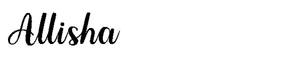 Allisha字体