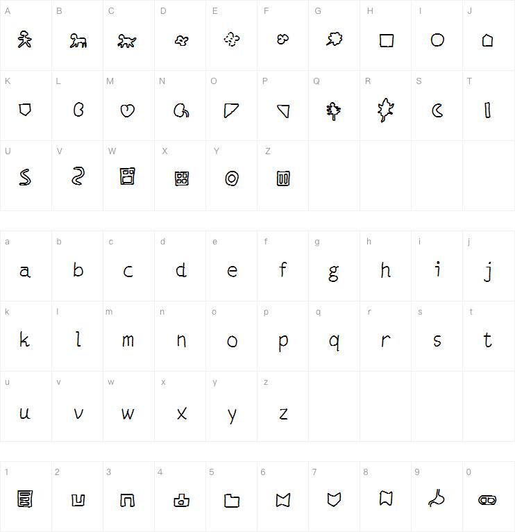 sxy silhouettes 6字体