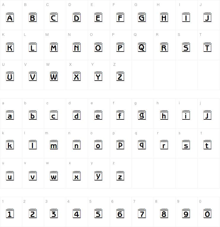101! Day Planner字体