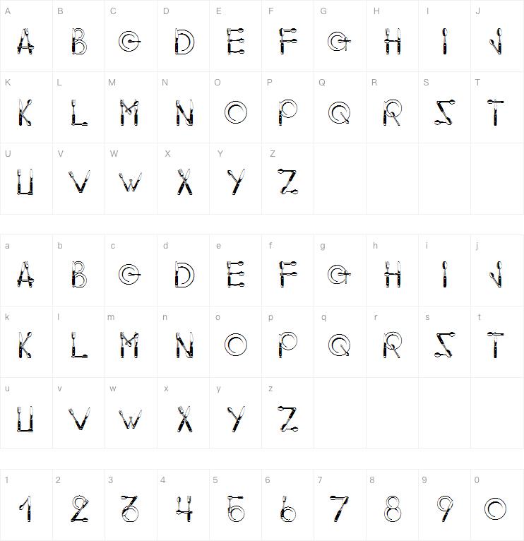 AlphaDishes字体