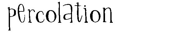 Percolation字体