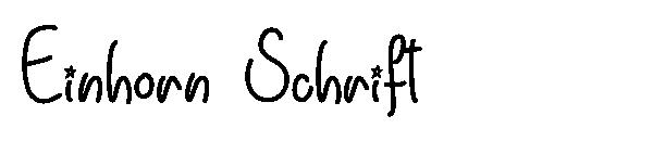 Einhorn Schrift字体