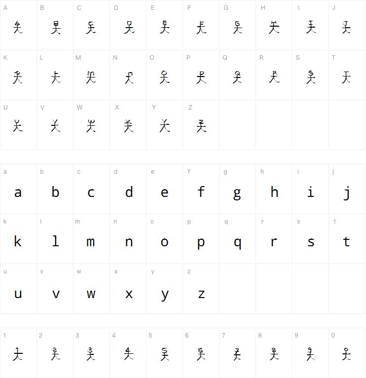 androidiea alphabeticus字体