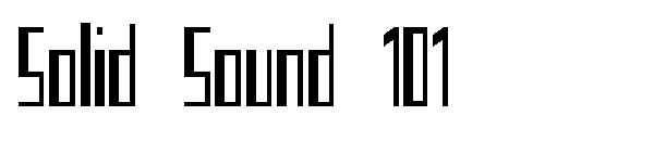 Solid Sound 101字体