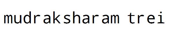 mudraksharam trei字体