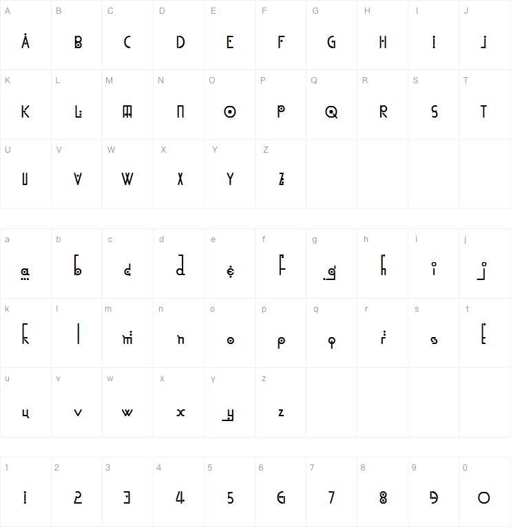 Kingthings Linear K字体