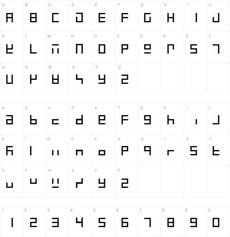 7-Segment Normal字体