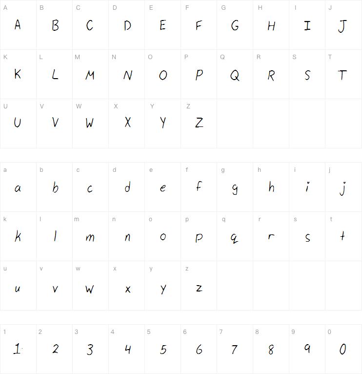 My_Handwriting字体