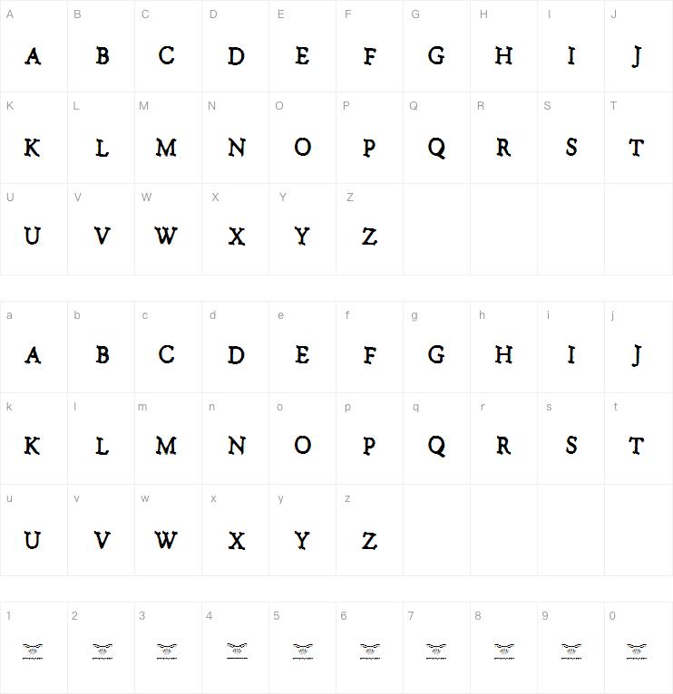 No talking please字体