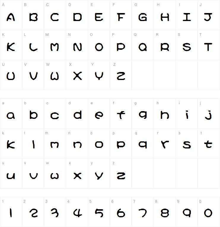 Kirby No Kira Kizzu BRK字体