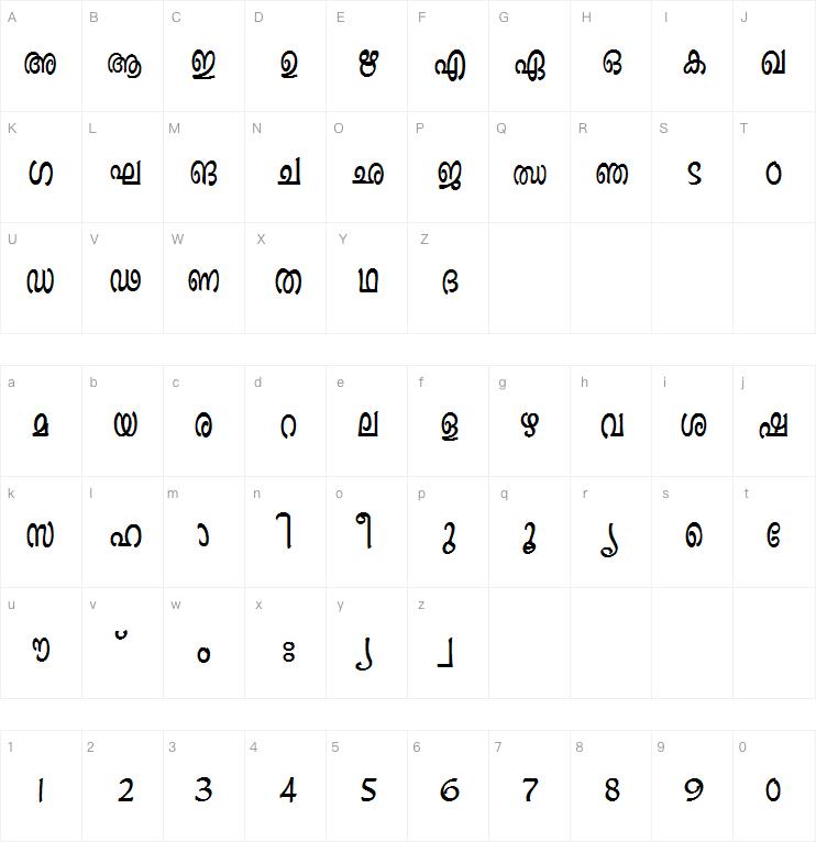Ashique ML Minnu Bold字体