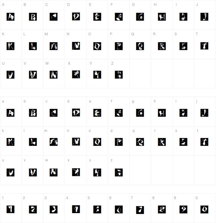 Anarcho Squares字体