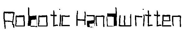 Robotic Handwritten字体