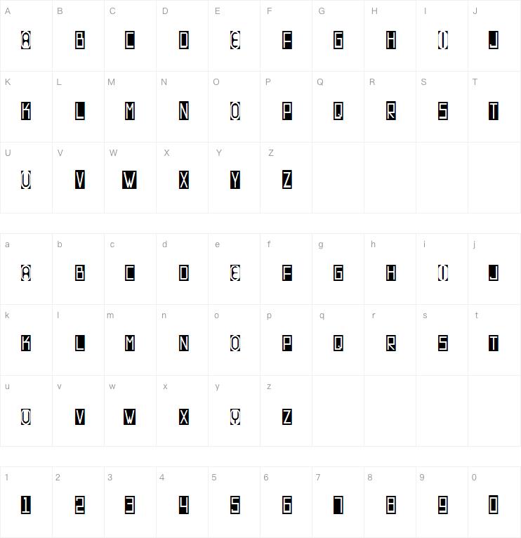 Contrastant zebra字体