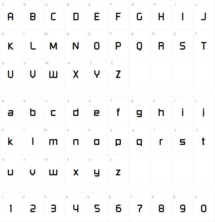 KRO Lettertype 1981字体