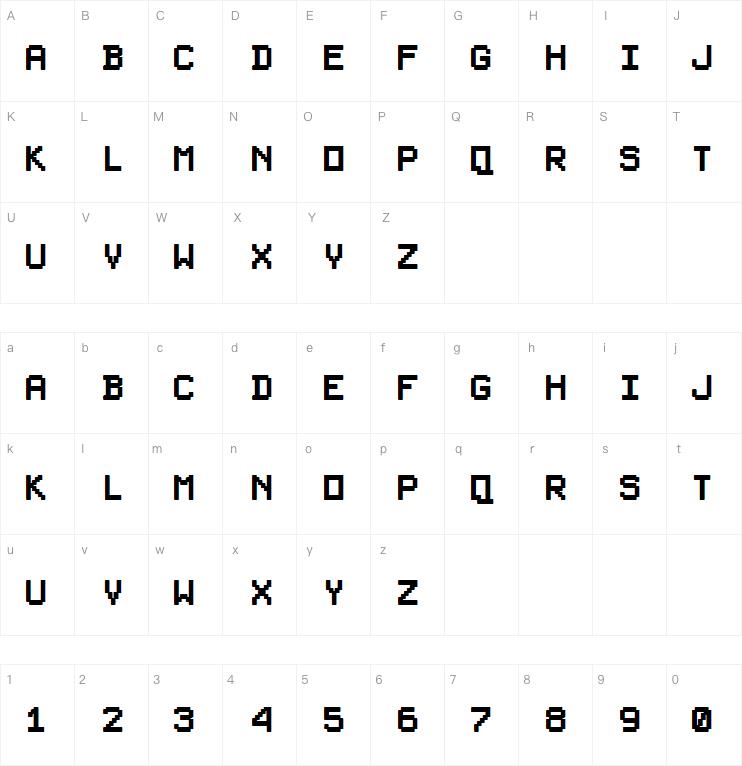 PixelSplitter字体