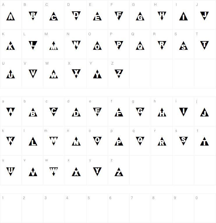 Triangleshape字体