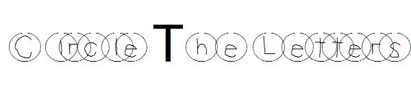 Circle The Letters字体