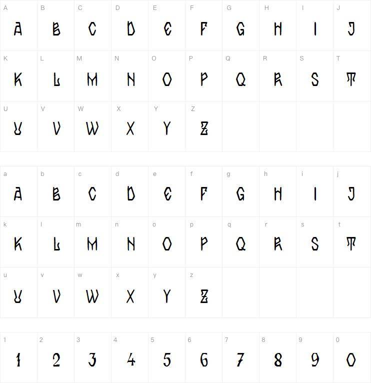 Zamolxis IV字体