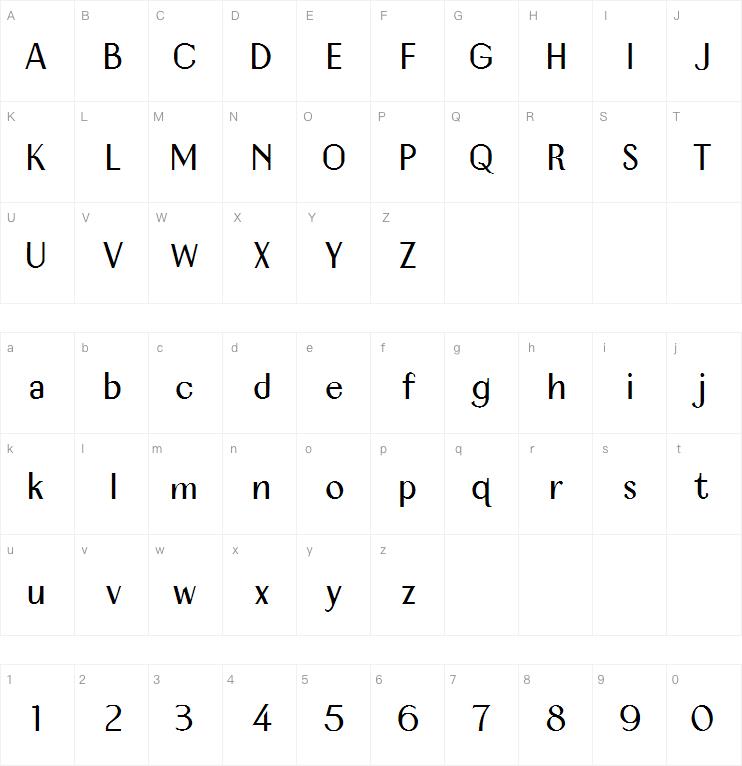 Nikwasi 字体