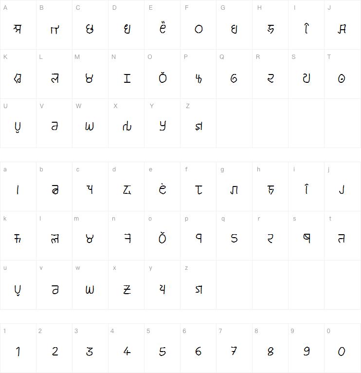 brahmic hinglish字体