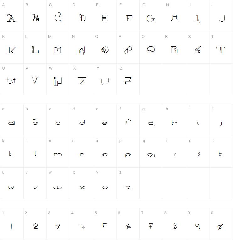 !Sutura Frontalis字体