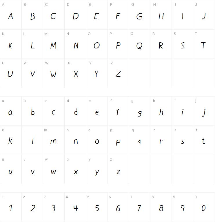 Luki_s_Handwrited_Font字体