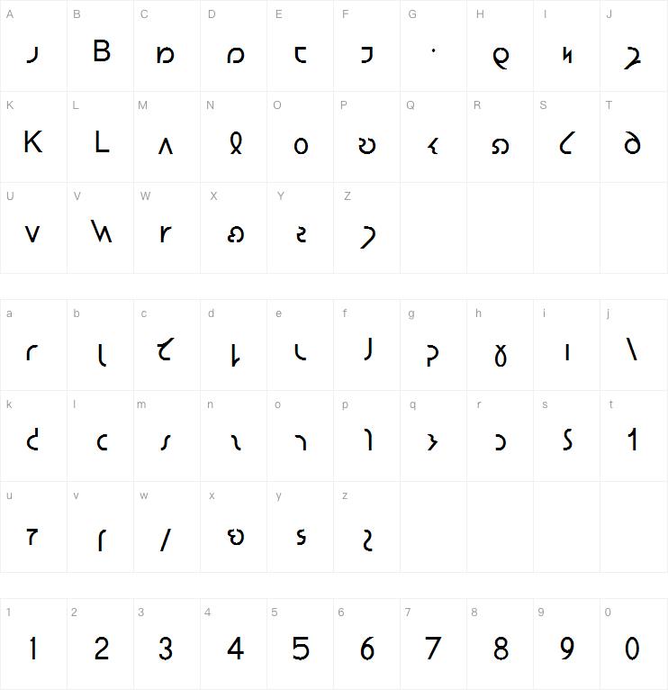 ESL Gothic Shavian字体