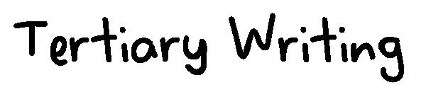 Tertiary Writing字体