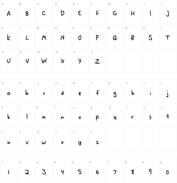 Tertiary Writing字体