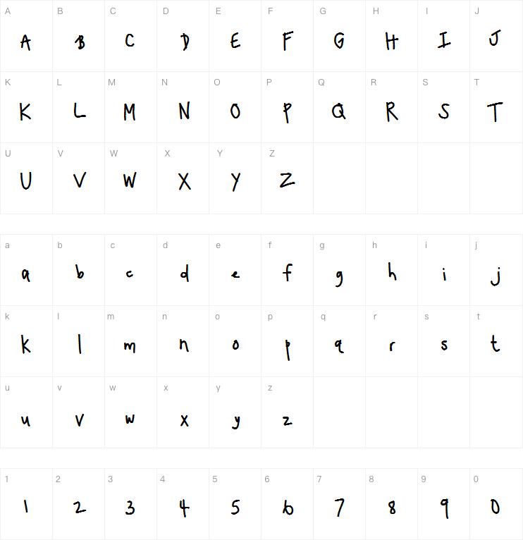HomegirlQuickNote字体