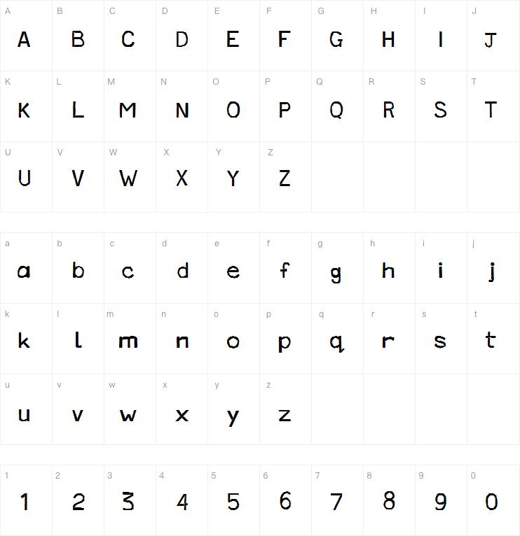 Cut Out PG字体