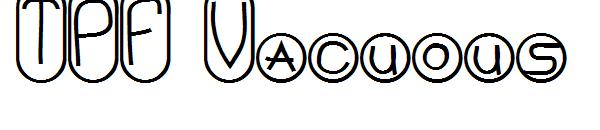 TPF Vacuous字体