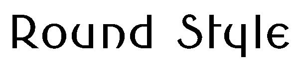 Round Style字体