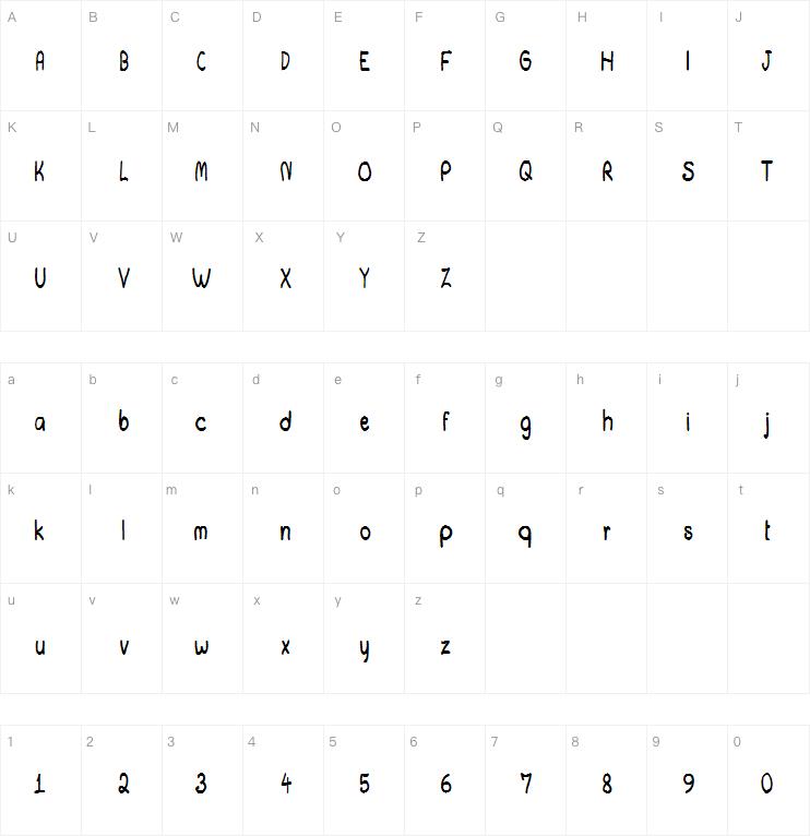 CRU-chonticha-handwritten字体
