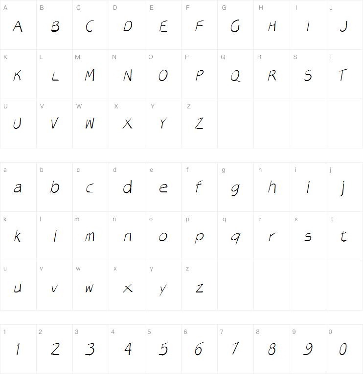 VeryOblique字体