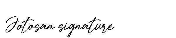 Jotosan signature字体